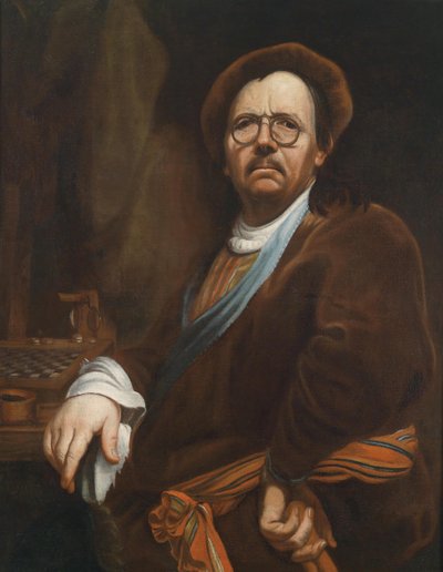 Workshop Copy of the Self-Portrait with Chessboard by Workshop of Jan Kupecký